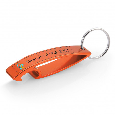 Portachiavi apribottiglie con adesivo 5x1 cm ciuccio trasparente per dettagli battesimo