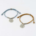 Bracciale con medaglia in scatola con adesivo per comunione per bambina