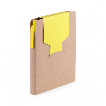 Blocco note con post-it colorati e adesivo personalizzabile