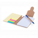 Blocco note con post-it colorati e adesivo personalizzabile