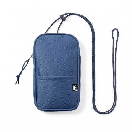 Portamobile blu con adesivo di comunione per bambino
