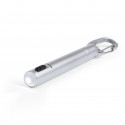 Penna argentata con torcia LED con scatola di cartone e adesivo per battesimo