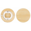 Apriportachiavi magnetico in legno con adesivo romantico degli sposi per dettagli