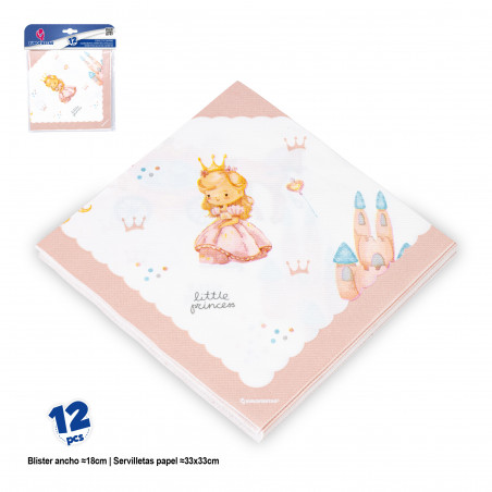 Serviette design principessa per eventi