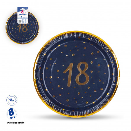 Design18 piatti blu navy per eventi