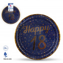 Targa design numero 18 blu navy per eventi