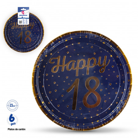 Targa design numero 18 blu navy per eventi
