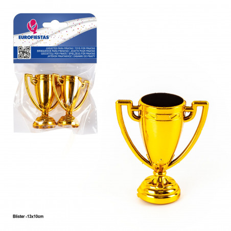 Juguete piñata trofeo 2pcs