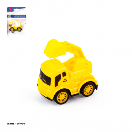 Veicolo da costruzione giallo per pinata di compleanno o dettagli regalo
