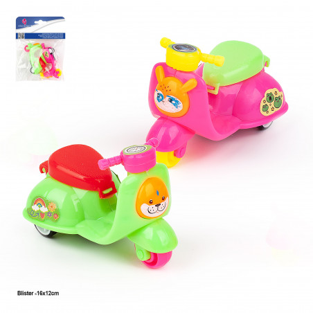 Classico giocattolo per moto in miniatura in colori 2 unità per pignatta di compleanno o dettaglio regalo