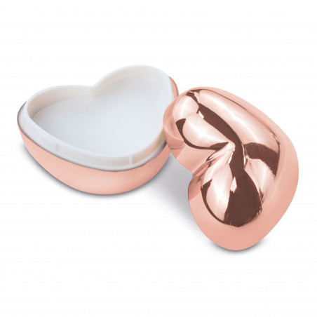 Balsamo labiale a forma di cuore e portamonete con carta personalizzata romantica per matrimonio