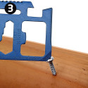 Multitool blu in custodia con adesivo personalizzato per comunione di bambino