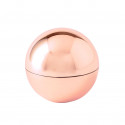 Balsamo per labbra sferico in oro rosa in un elegante scatola per i dettagli