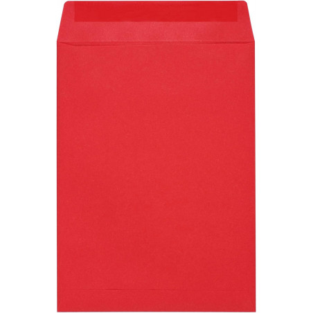 Busta di presentazione in carta kraft rossa 7x12