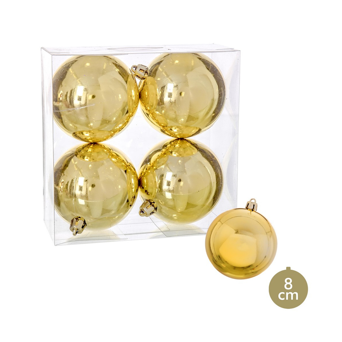 Palline glitter dorate per decorazioni natalizie