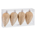 Ciondolo ananas in oro per decorazioni natalizie