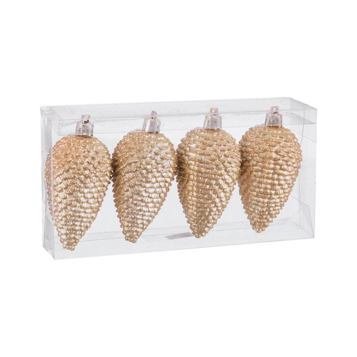 Ciondolo ananas in oro per decorazioni natalizie