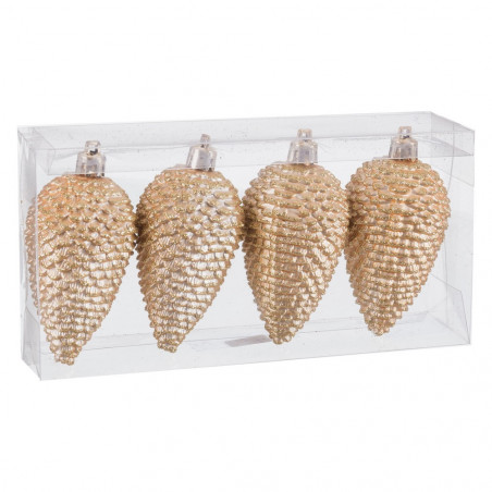 Ciondolo ananas in oro per decorazioni natalizie