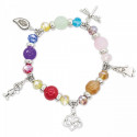 Bracciale con charms in un elegante scatola con romantico adesivo per i dettagli
