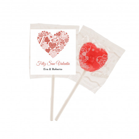 Pallina con adesivo personalizzato per dettagli matrimoni o San Valentino