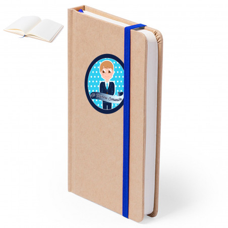 Quaderno con adesivo prima comunione personalizzato per i dettagli del bambino