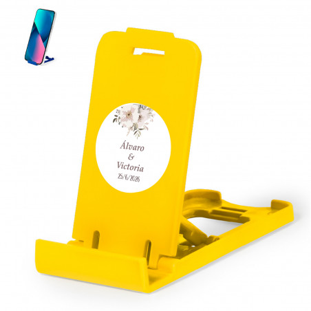 Supporto per cellulare con adesivo 5cm fiori personalizzabile per dettagli