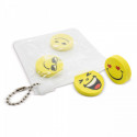 Gomme per emoji nella custodia con adesivo personalizzabile per i dettagli