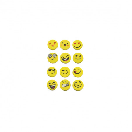 Gomme per emoji nella custodia con adesivo personalizzabile per i dettagli
