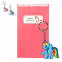 Laberinto de unicornio en sobre rosa con adhesivo de unicornio para detalles