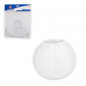 Lanterna rotonda di carta 20 cm bianca per decorare