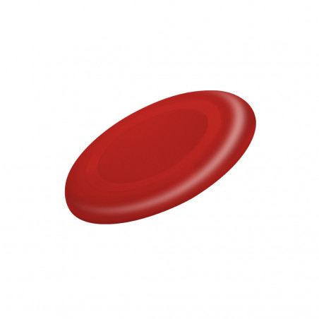 Frisbee di plastica rossa personalizzato per compleanni