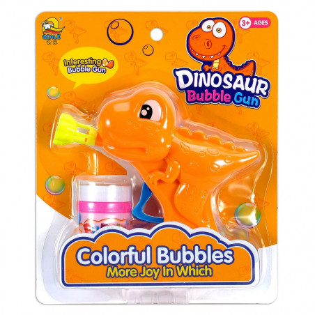 Pistola per bolle a frizione di dinosauro per i dettagli dei bambini