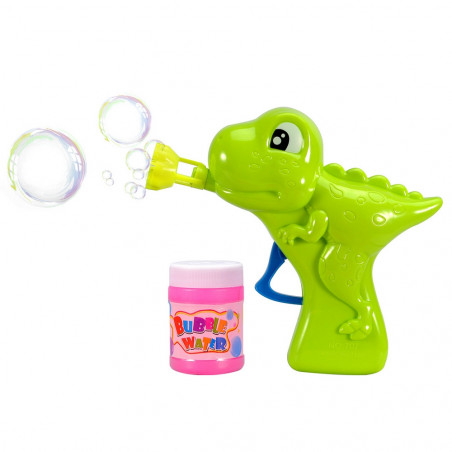 Pistola per bolle a frizione di dinosauro per i dettagli dei bambini