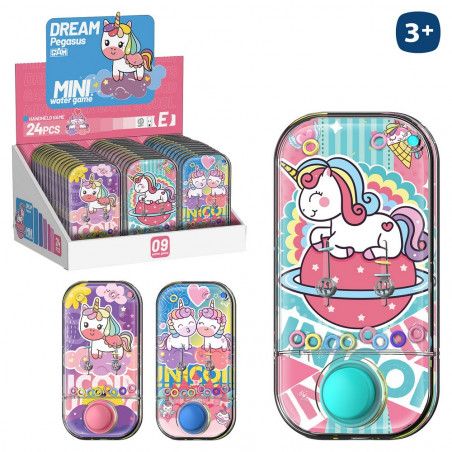 Design del gioco di abilità acquatiche con unicorni