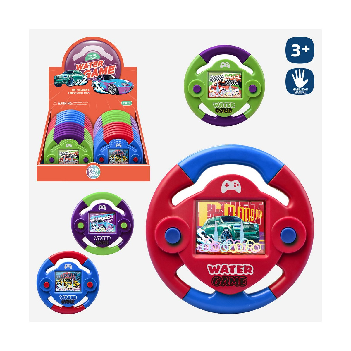 Design del volante per auto con abilità di gioco d\'acqua per i dettagli