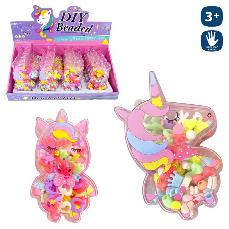 Perline per collane e bracciali in scatola di unicorno per i dettagli