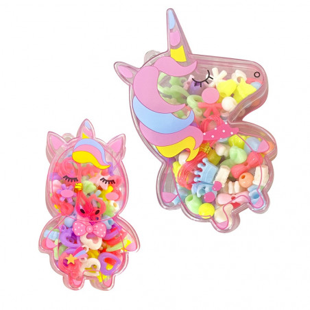 Perline per collane e bracciali in scatola di unicorno per i dettagli