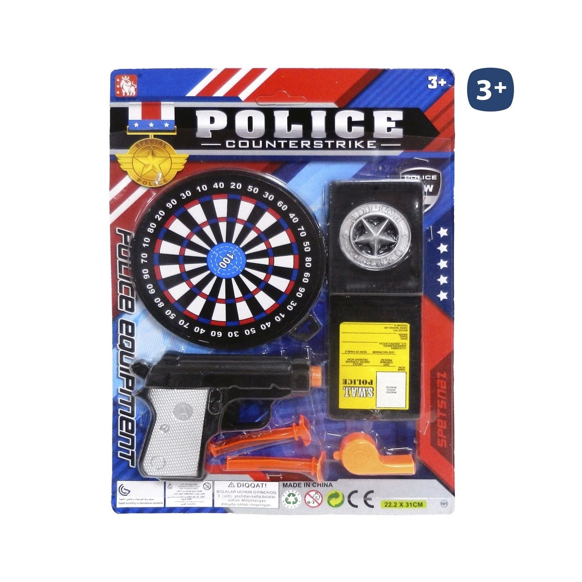 Design della polizia bersaglio giocattolo per i dettagli