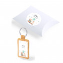 Portachiavi in sughero con torcia per regalo di battesimo