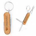 Coltello multiuso personalizzato per prima comunione con manico in legno inciso