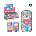 Gioco d'acqua design unicorni in busta con adesivo personalizzato per dettagli