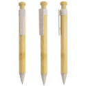 Penna in bambù con scatola personalizzata, dettaglio elegante ed ecologico per matrimoni.