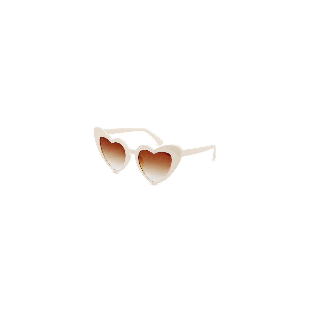 Occhiali da sole design cuori bianchi per eventi