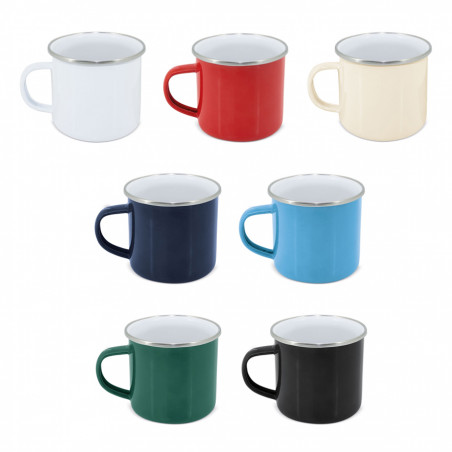 Tazza di metallo stile mug di vari colori da regalare
