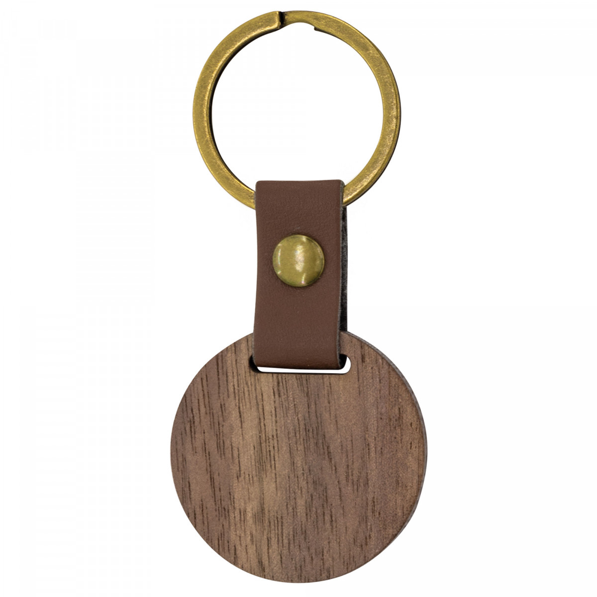 Portachiavi rotondo in legno