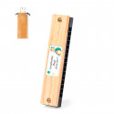 Armónica in legno con adesivo per bambini per dettagli