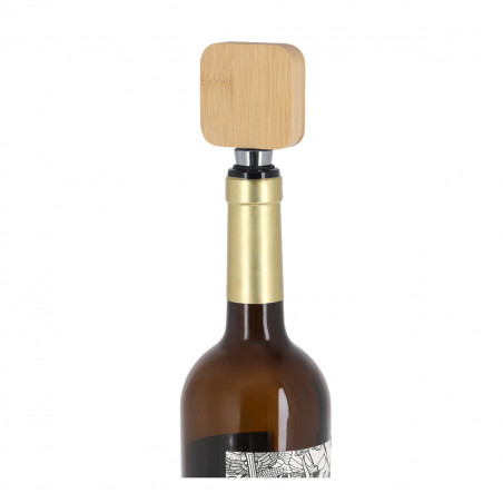 Tappo per vino con apri e simpatico adesivo per i dettagli