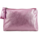 Necessaire rosa con adesivo personalizzato per compleanno