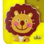 Portafoto per bambini in legno con leone