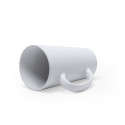 Tazza in ceramica dalla forma allungata con maxi manico